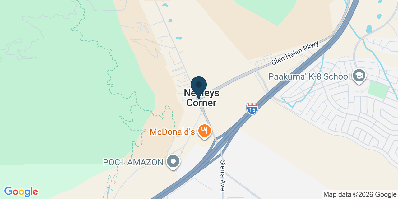 Map showing San Bernardino County, CA
