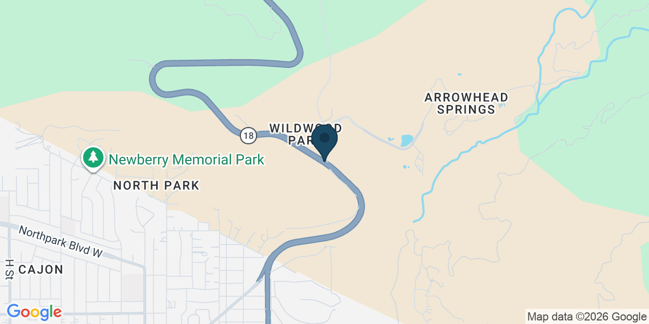 Map showing San Bernardino, San Bernardino County, CA