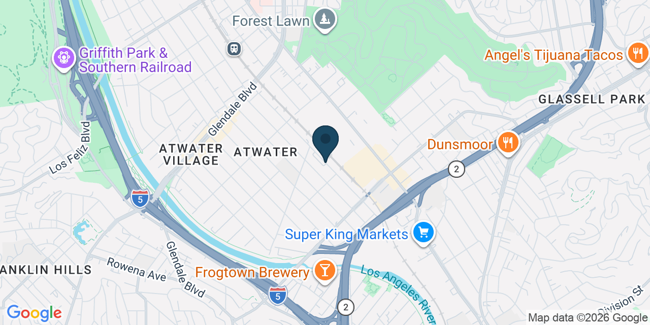 Map showing Los Angeles, Los Angeles County, CA