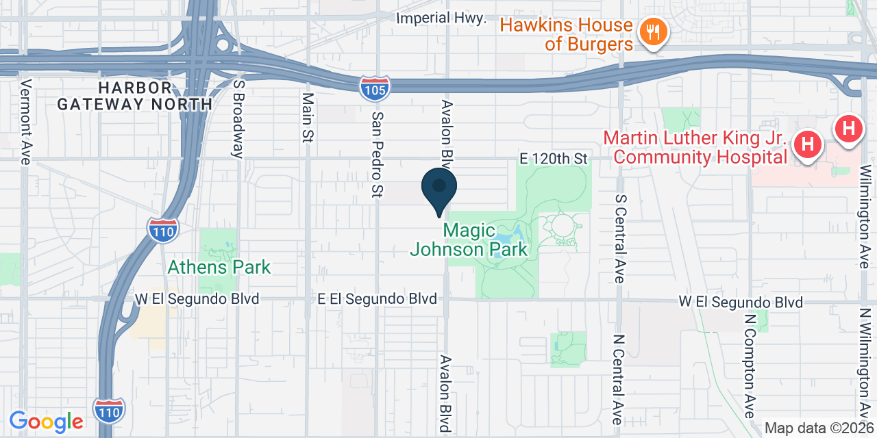 Map showing Los Angeles, Los Angeles County, CA