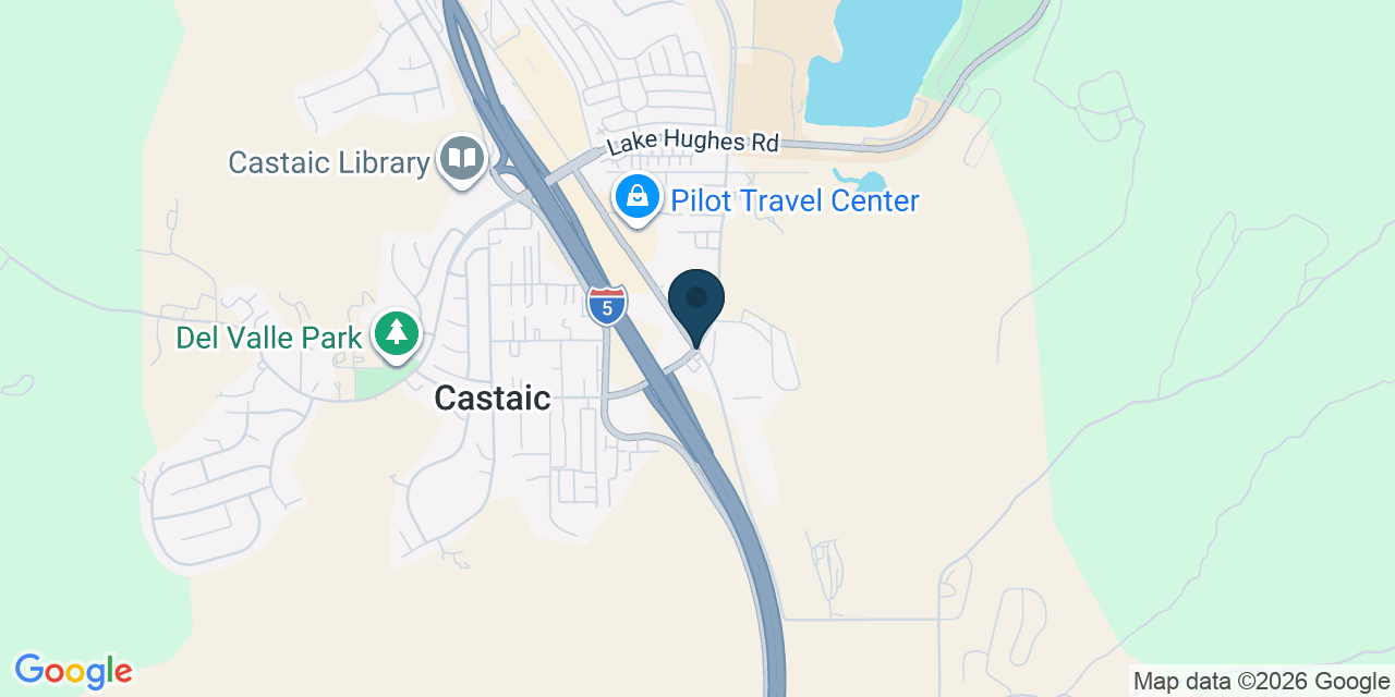 Map showing Castaic, Los Angeles County, CA