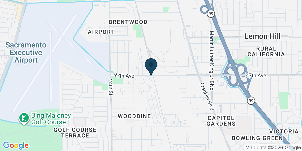 Map showing Sacramento County, CA
