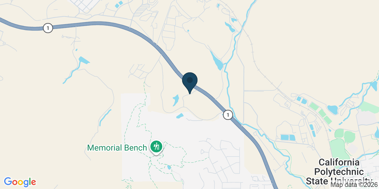 Map showing San Luis Obispo County, CA