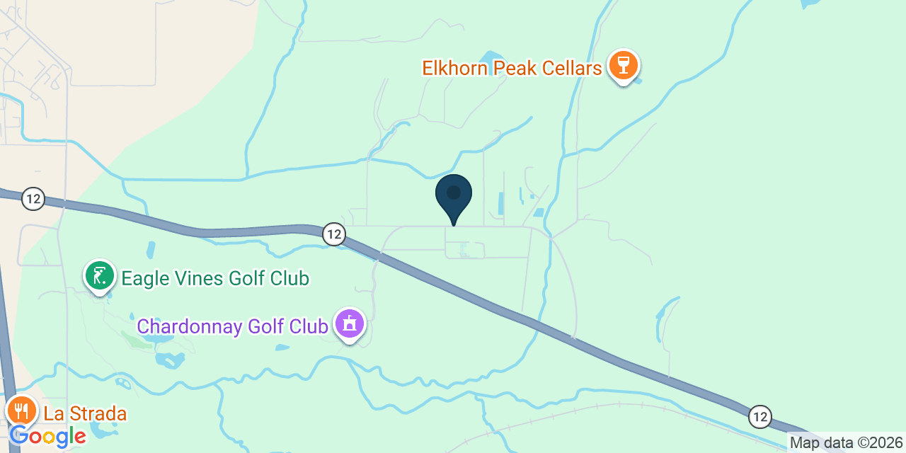Map showing Napa County, CA