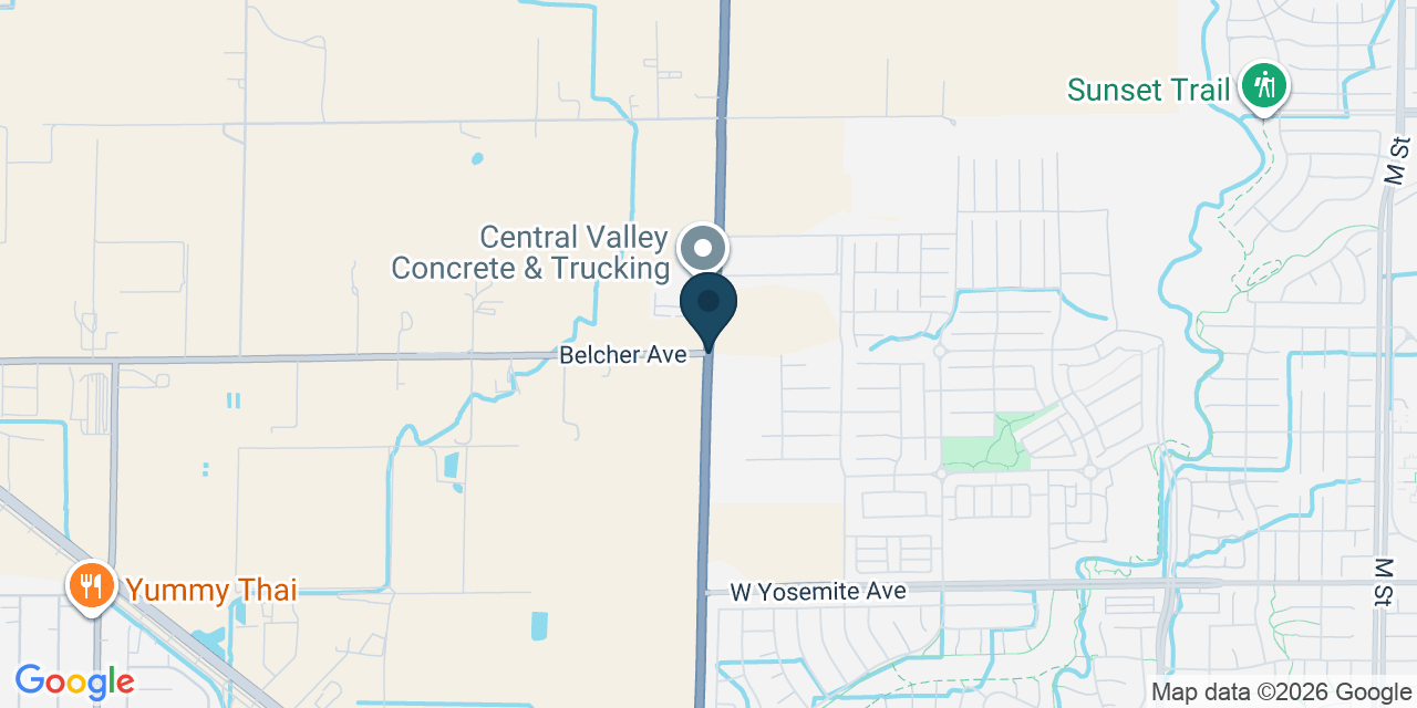 Map showing Merced County, CA