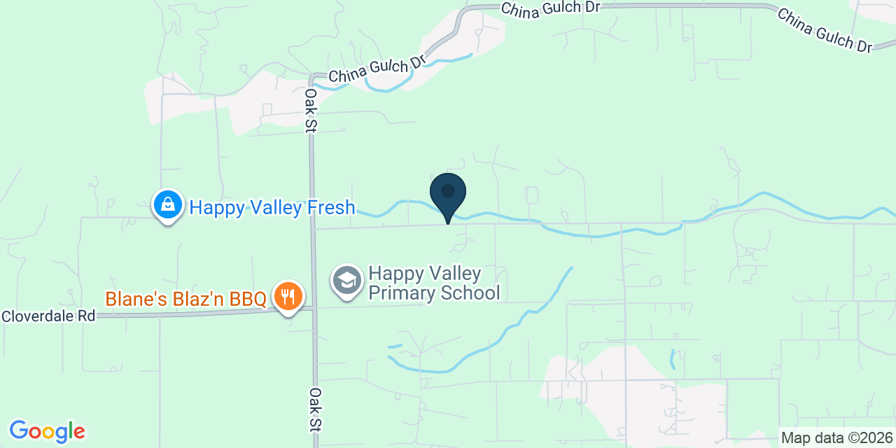 Map showing Anderson, Shasta County, CA