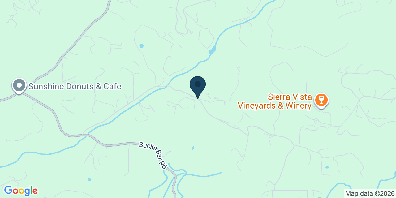 Map showing El Dorado County, CA