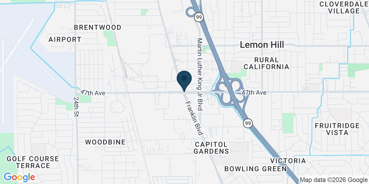 Map showing Lemon Hill, Sacramento County, CA