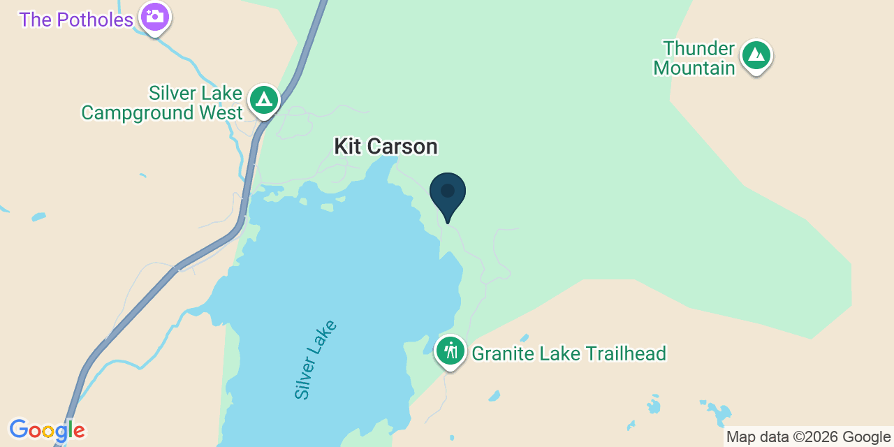 Map showing Amador County, CA