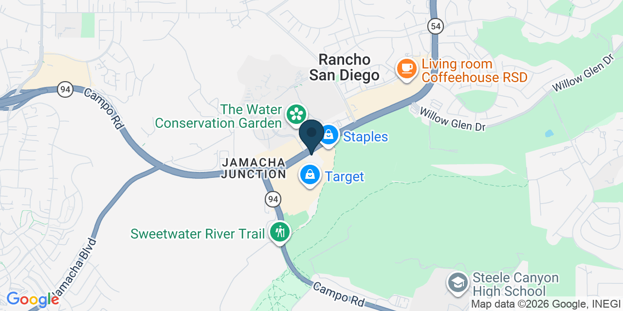 Map showing El Cajon, San Diego County, CA