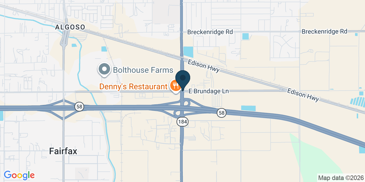 Map showing Oakridge, Kern County, CA