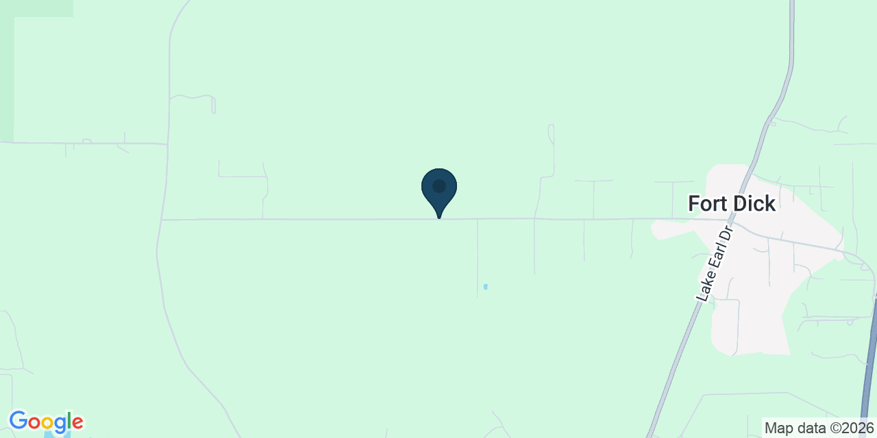Map showing Fort Dick, Del Norte County, CA
