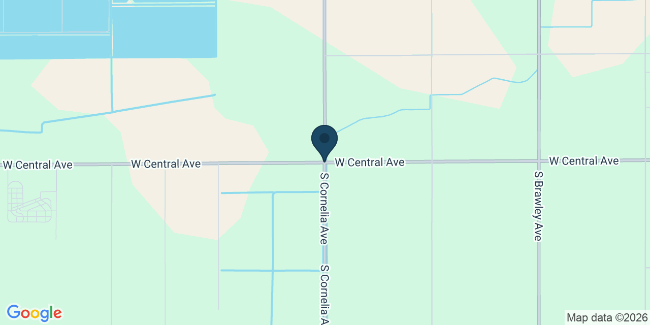 Map showing Fresno County, CA