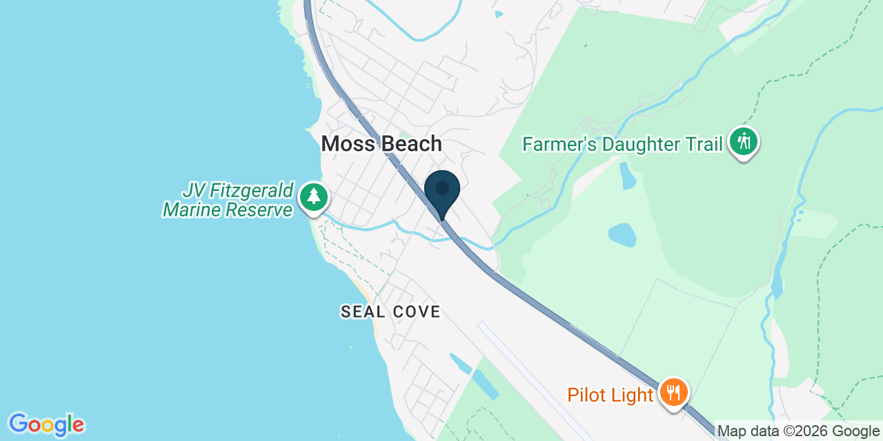 Map showing Moss Beach, San Mateo County, CA