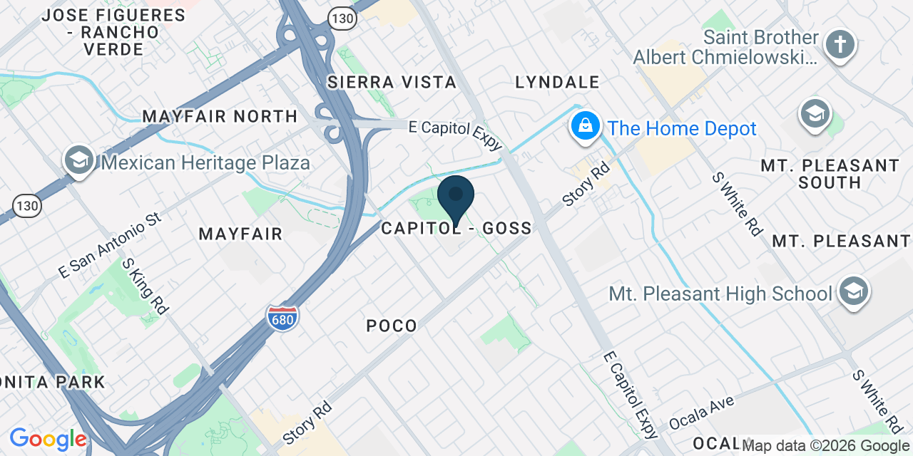 Map showing San Jose, Santa Clara County, CA