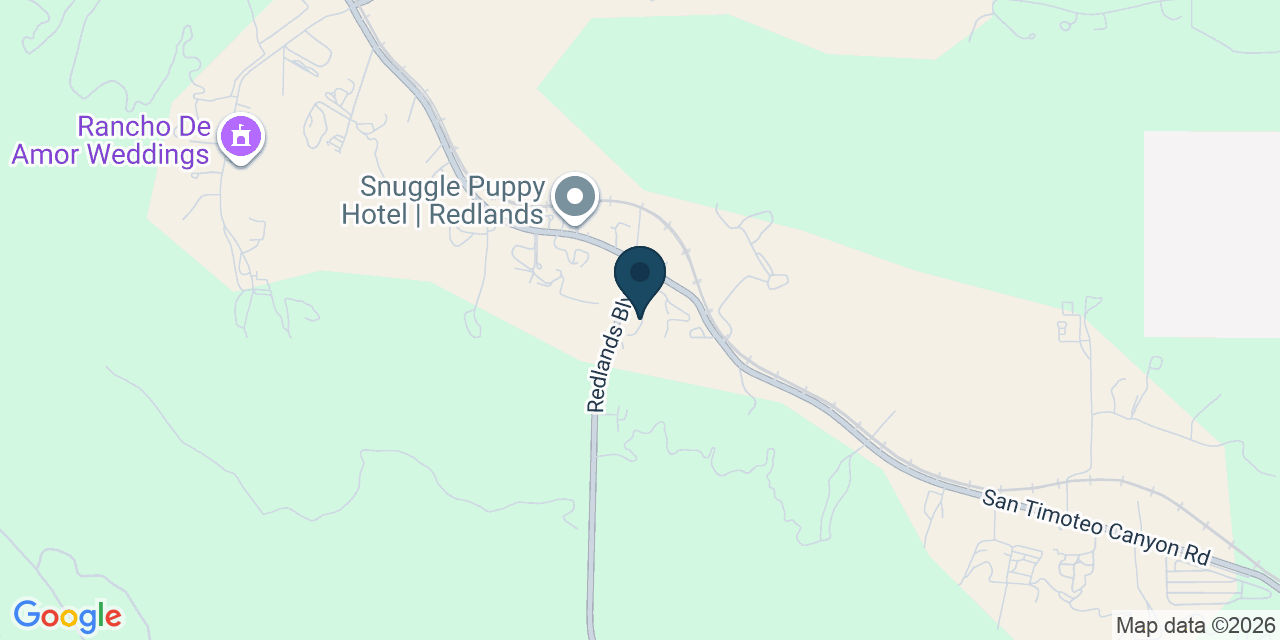 Map showing Redlands, Riverside County, CA