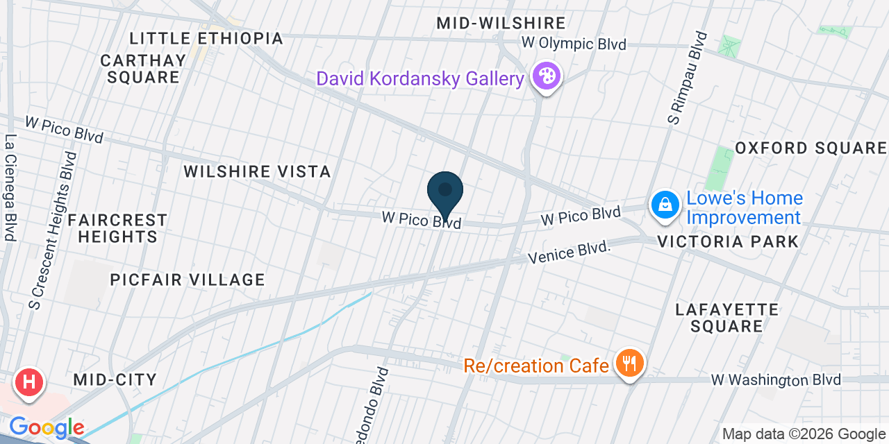 Map showing Los Angeles, Los Angeles County, CA