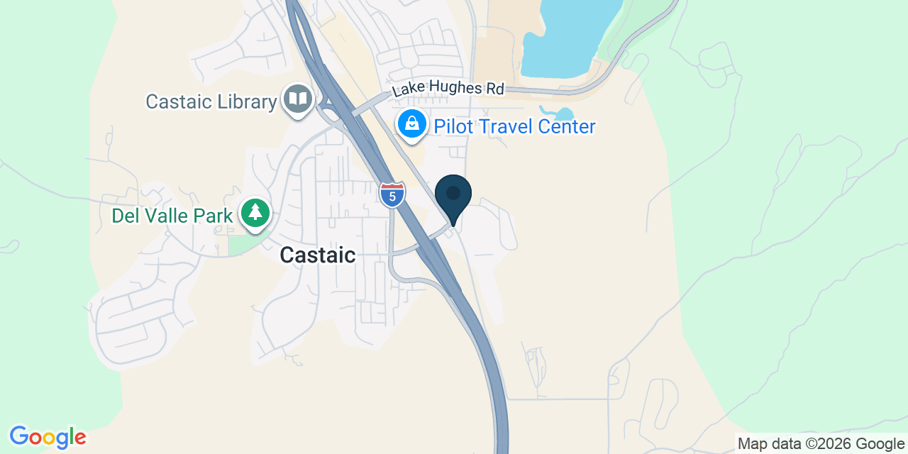 Map showing Castaic, Los Angeles County, CA