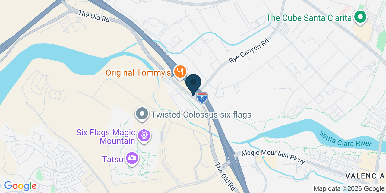 Map showing Los Angeles County, CA