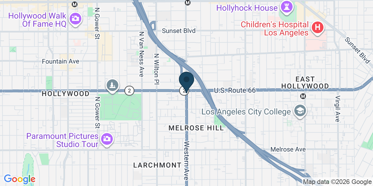 Map showing Los Angeles, Los Angeles County, CA