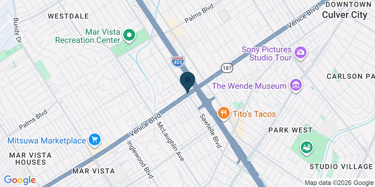 Map showing Los Angeles, Los Angeles County, CA