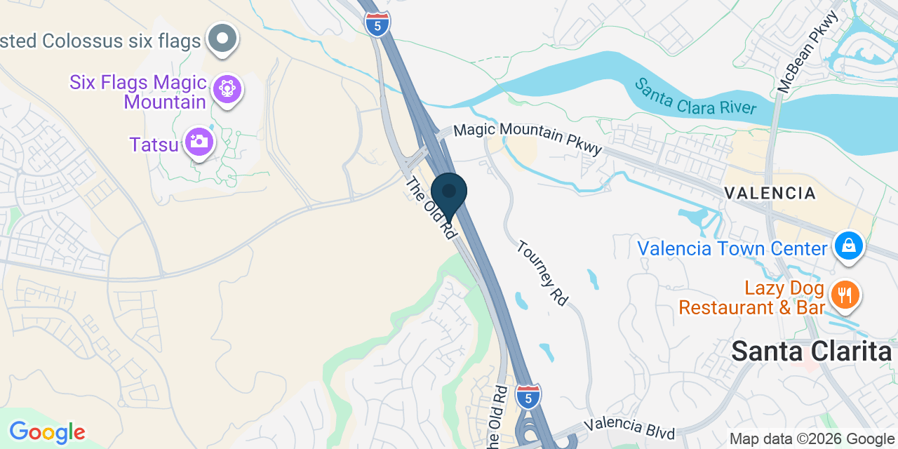 Map showing Los Angeles County, CA