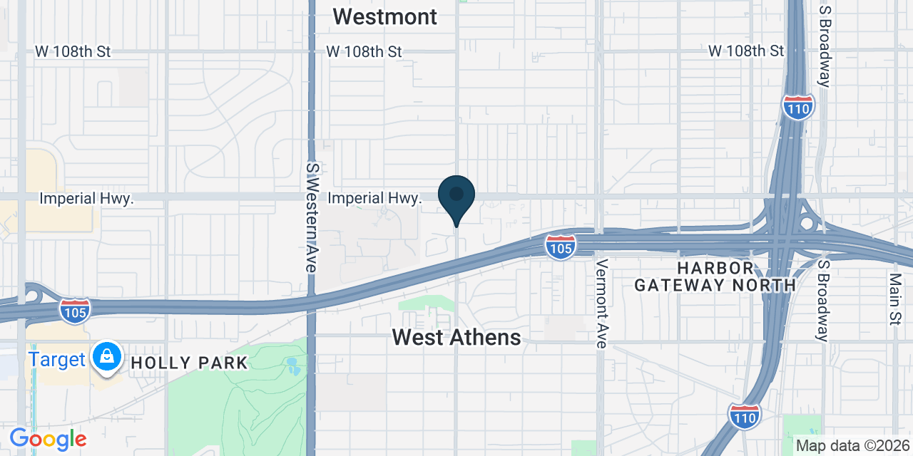 Map showing Los Angeles County, CA