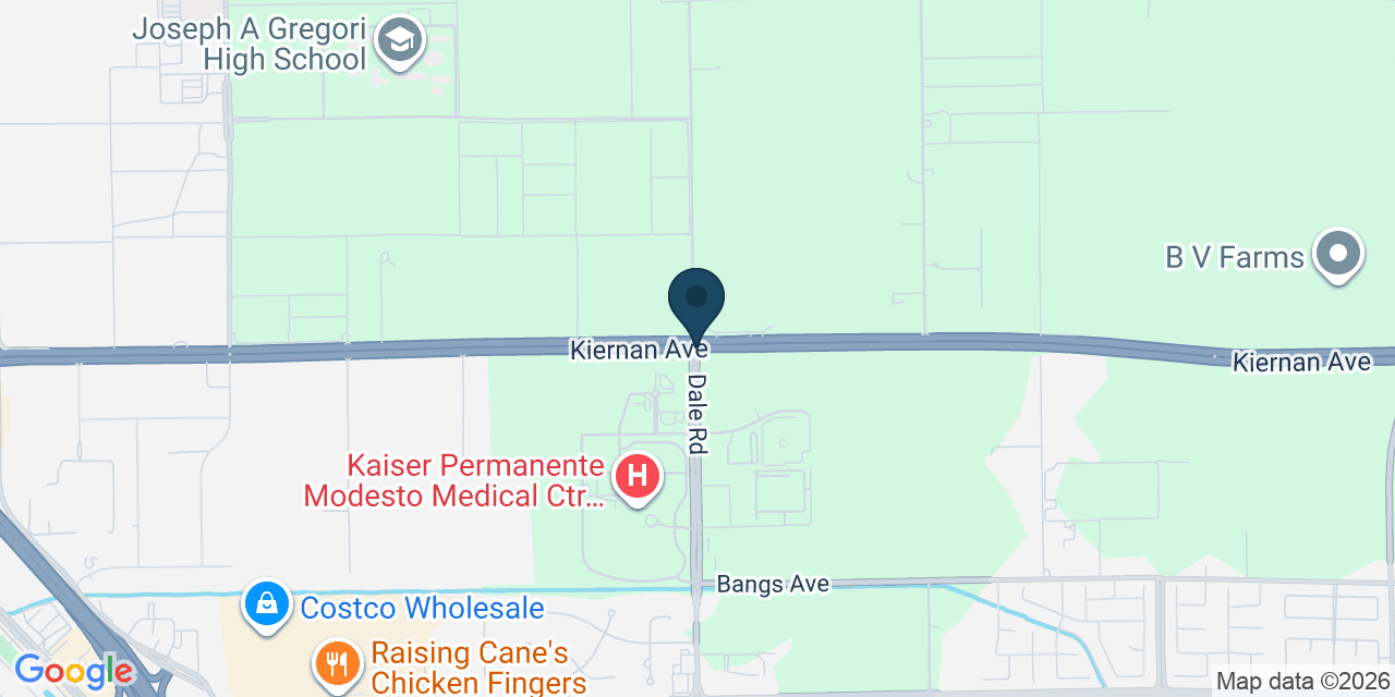 Map showing Modesto, Stanislaus County, CA