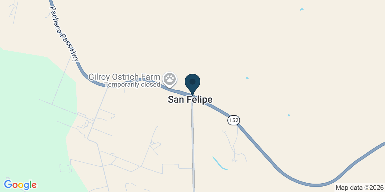 Map showing Santa Clara County, CA