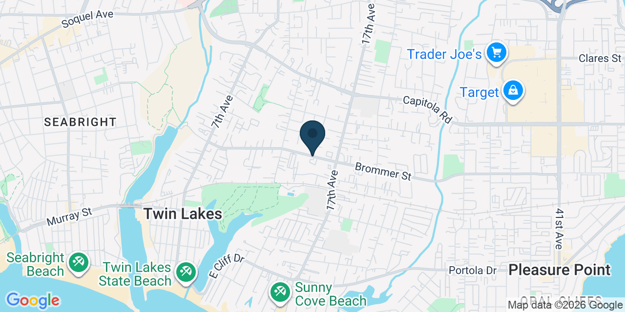Map showing Live Oak, Santa Cruz County, CA