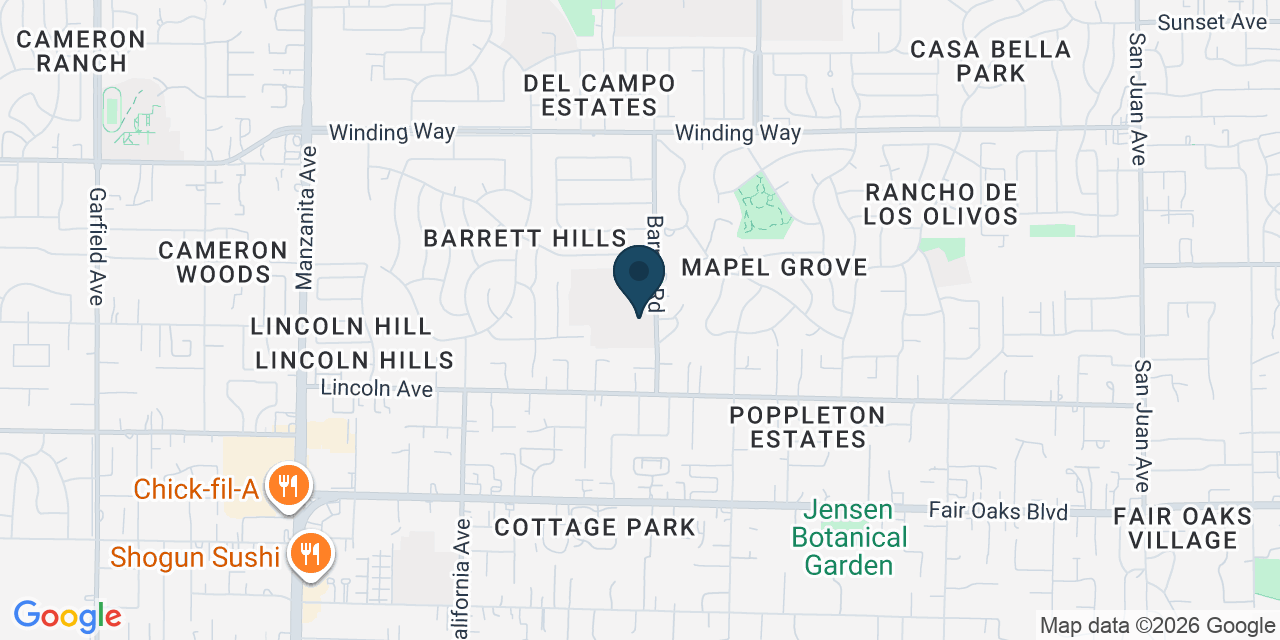Map showing Carmichael, Sacramento County, CA