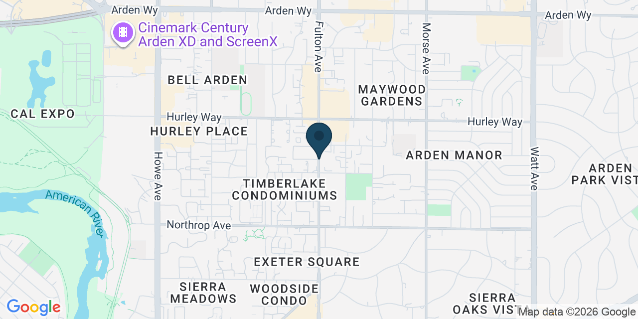 Map showing Arden-Arcade, Sacramento County, CA