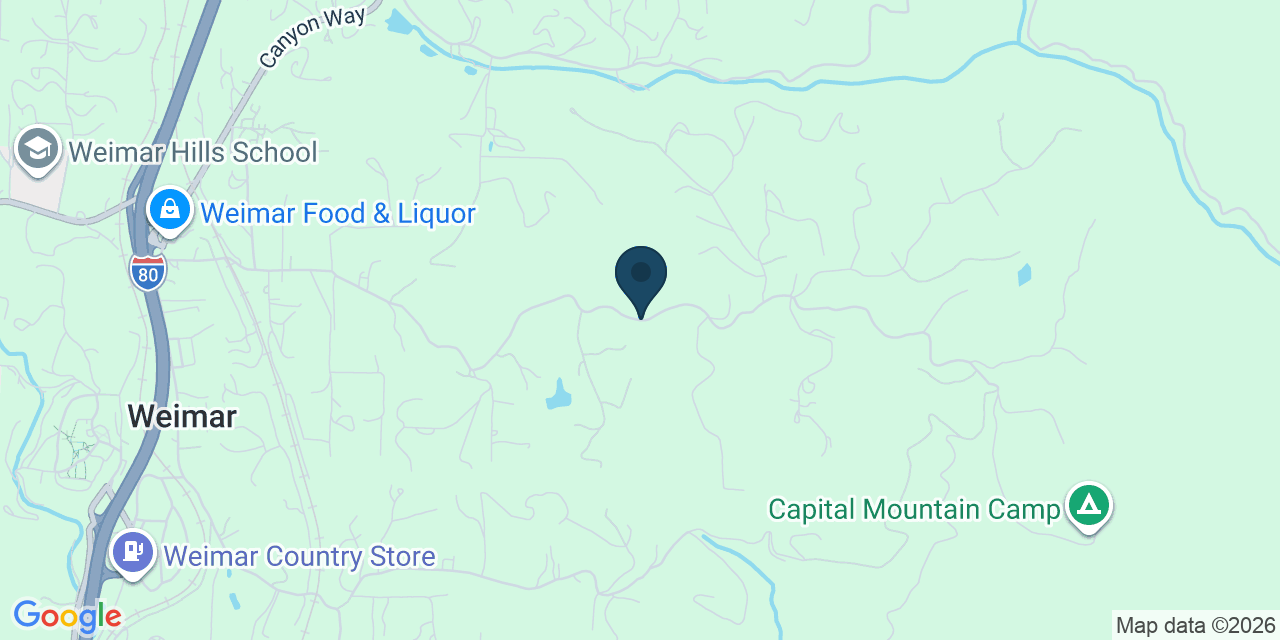 Map showing Placer County, CA