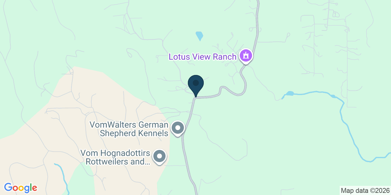 Map showing El Dorado County, CA