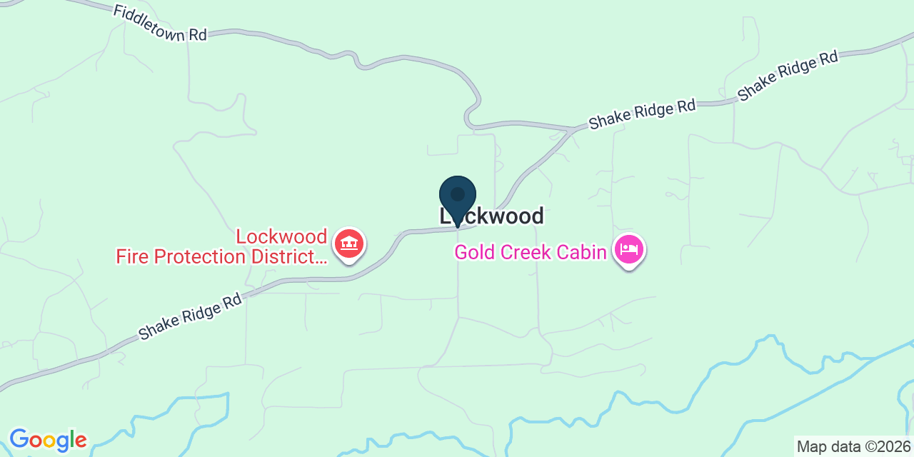 Map showing Lockwood, Amador County, CA