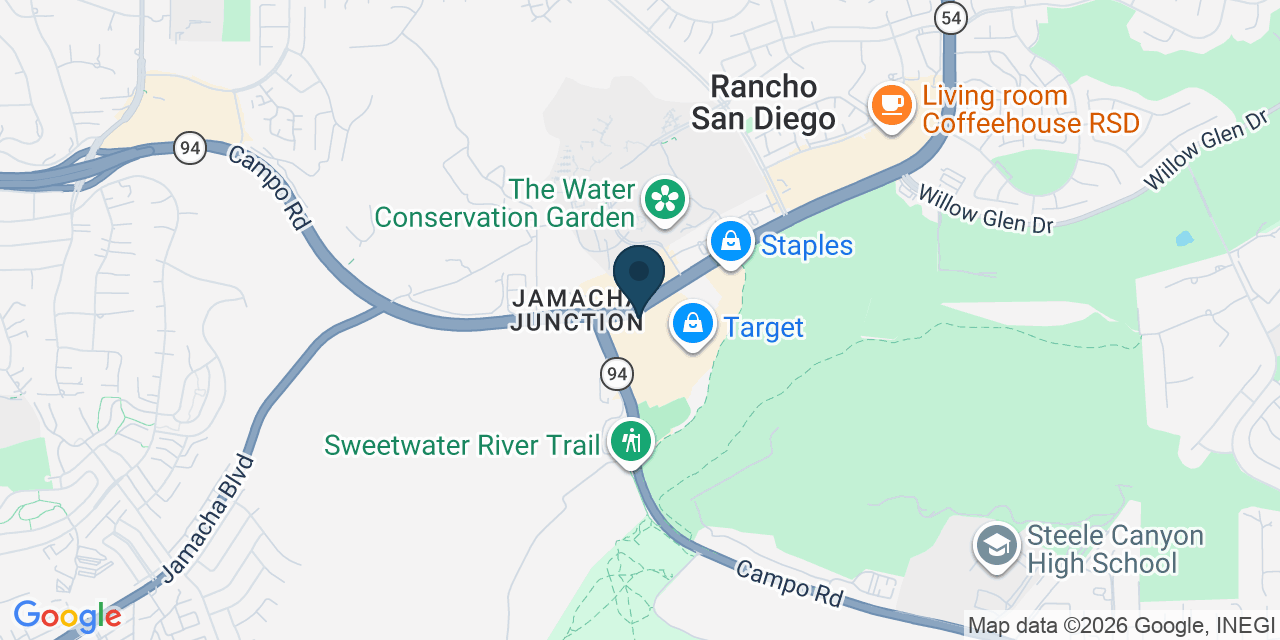 Map showing El Cajon, San Diego County, CA