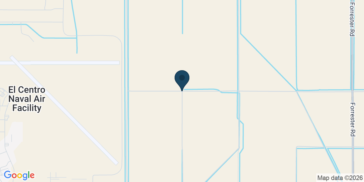 Map showing El Centro Naval Air Facility, Imperial County, CA