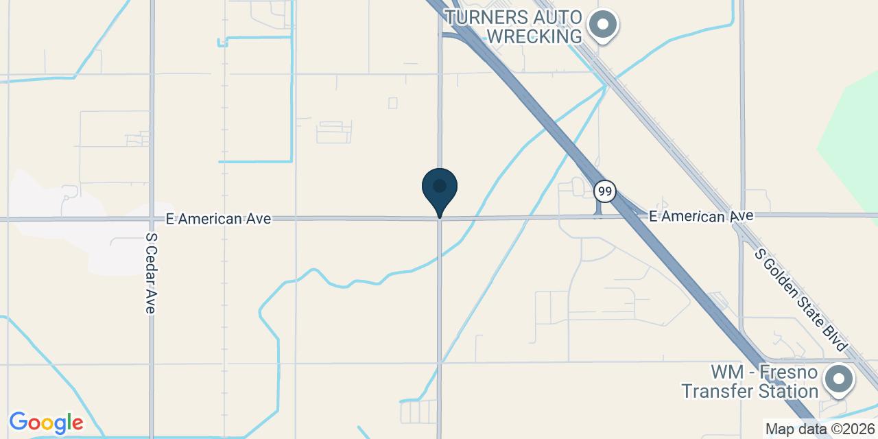 Map showing Fresno County, CA
