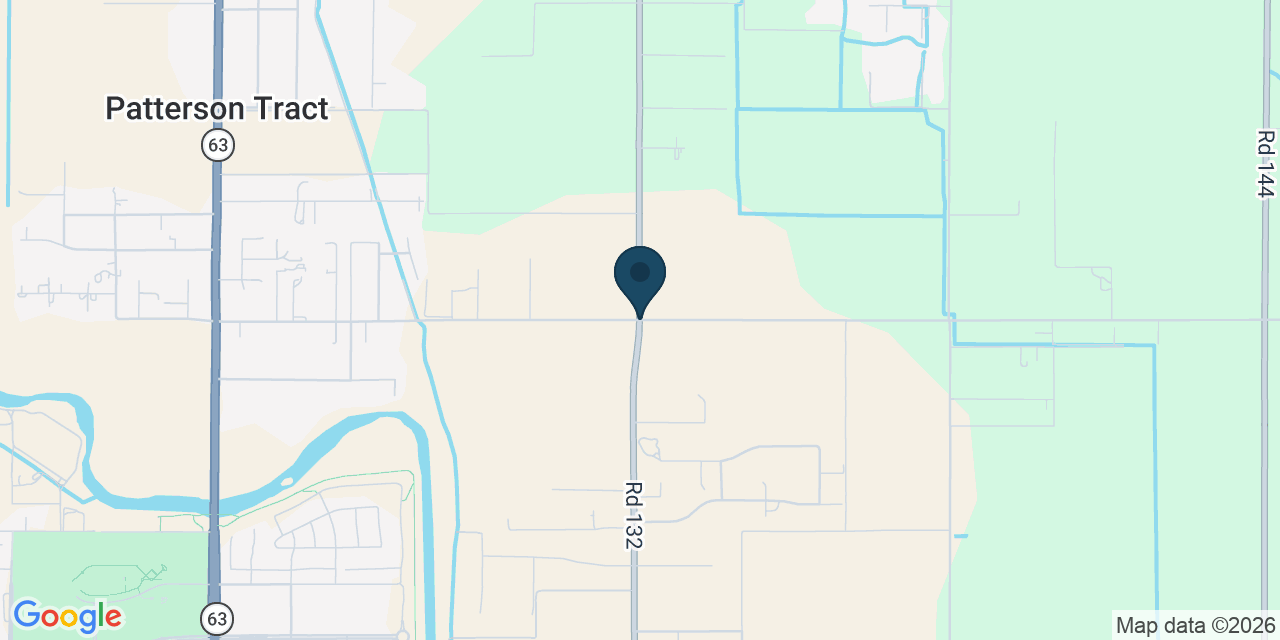 Map showing Tulare County, CA