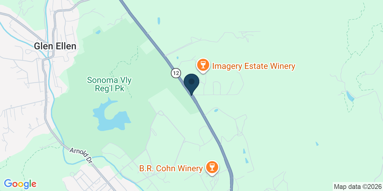 Map showing Sonoma County, CA