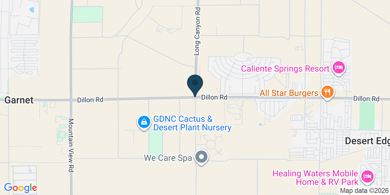 Map showing Garnet, Riverside County, CA