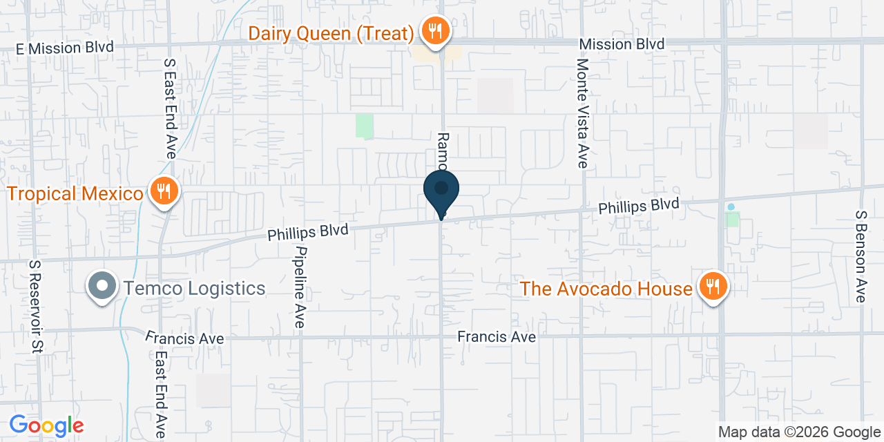 Map showing San Bernardino County, CA