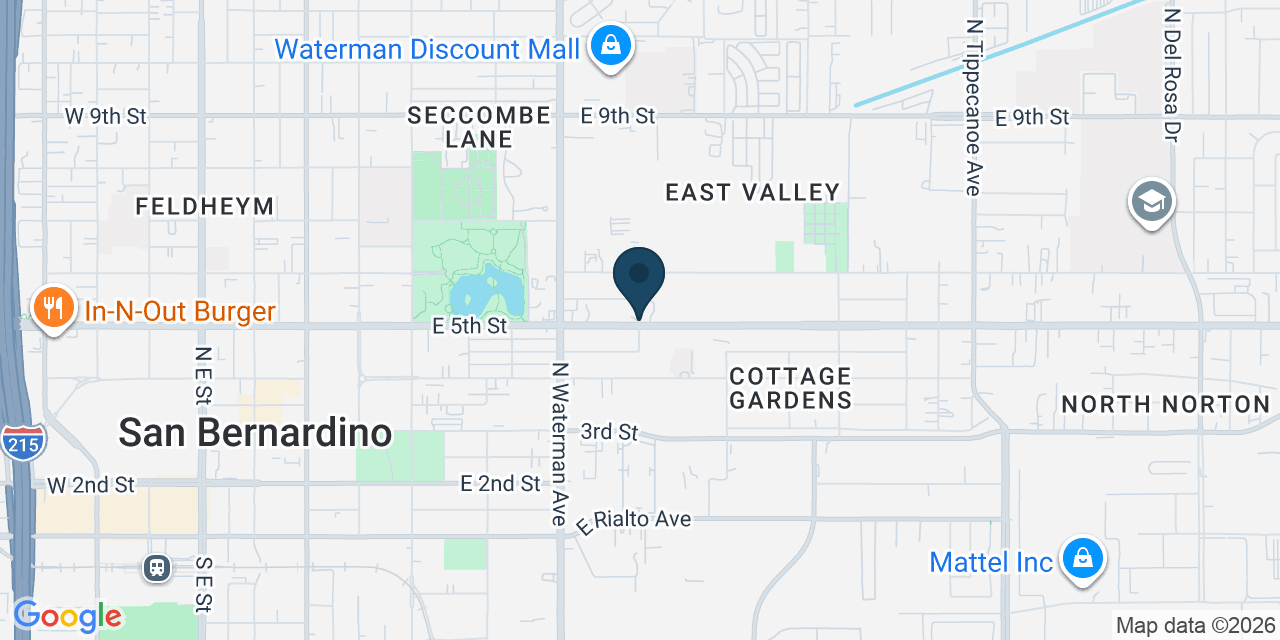 Map showing East Valley, San Bernardino County, CA