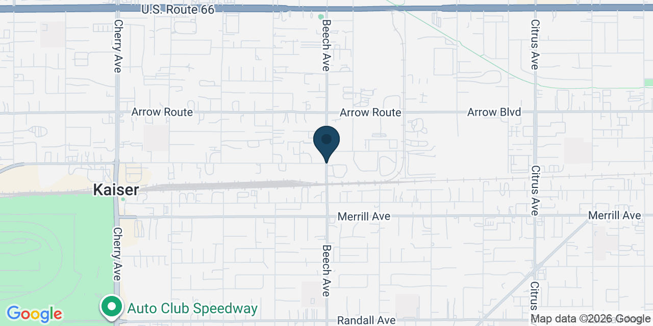 Map showing San Bernardino County, CA