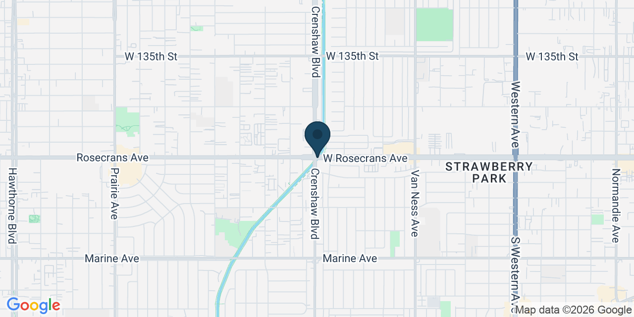 Map showing Los Angeles County, CA