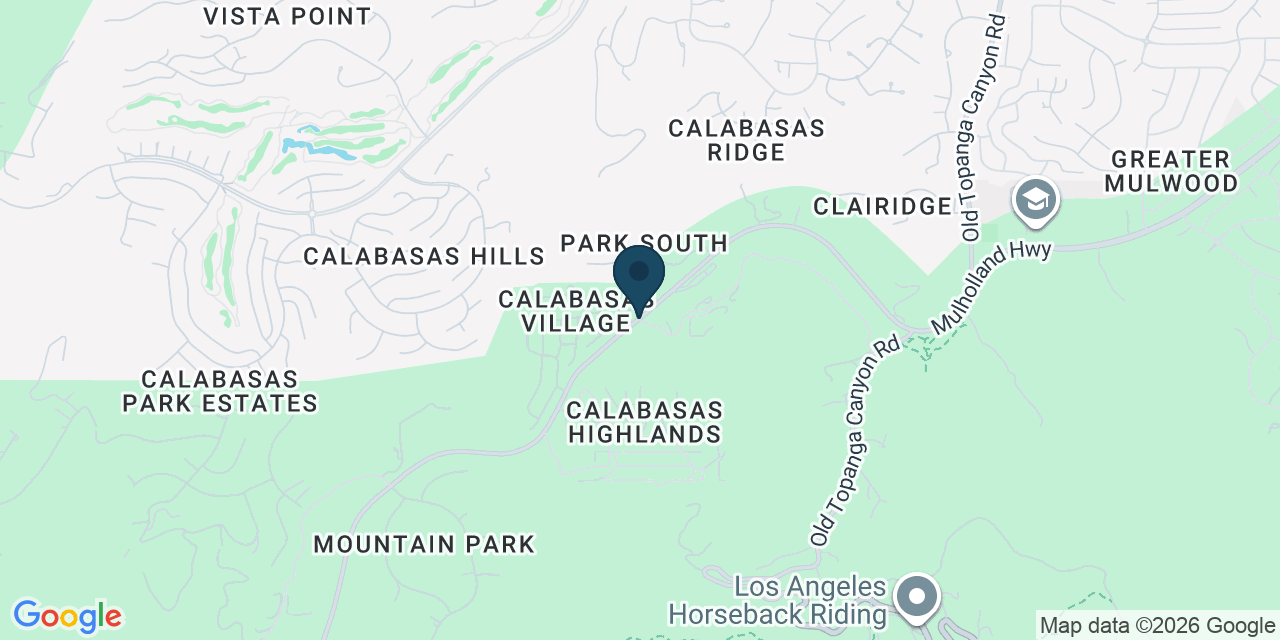 Map showing Calabasas, Los Angeles County, CA