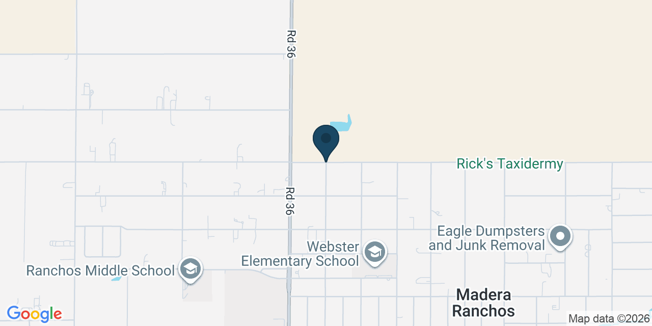Map showing Madera County, CA