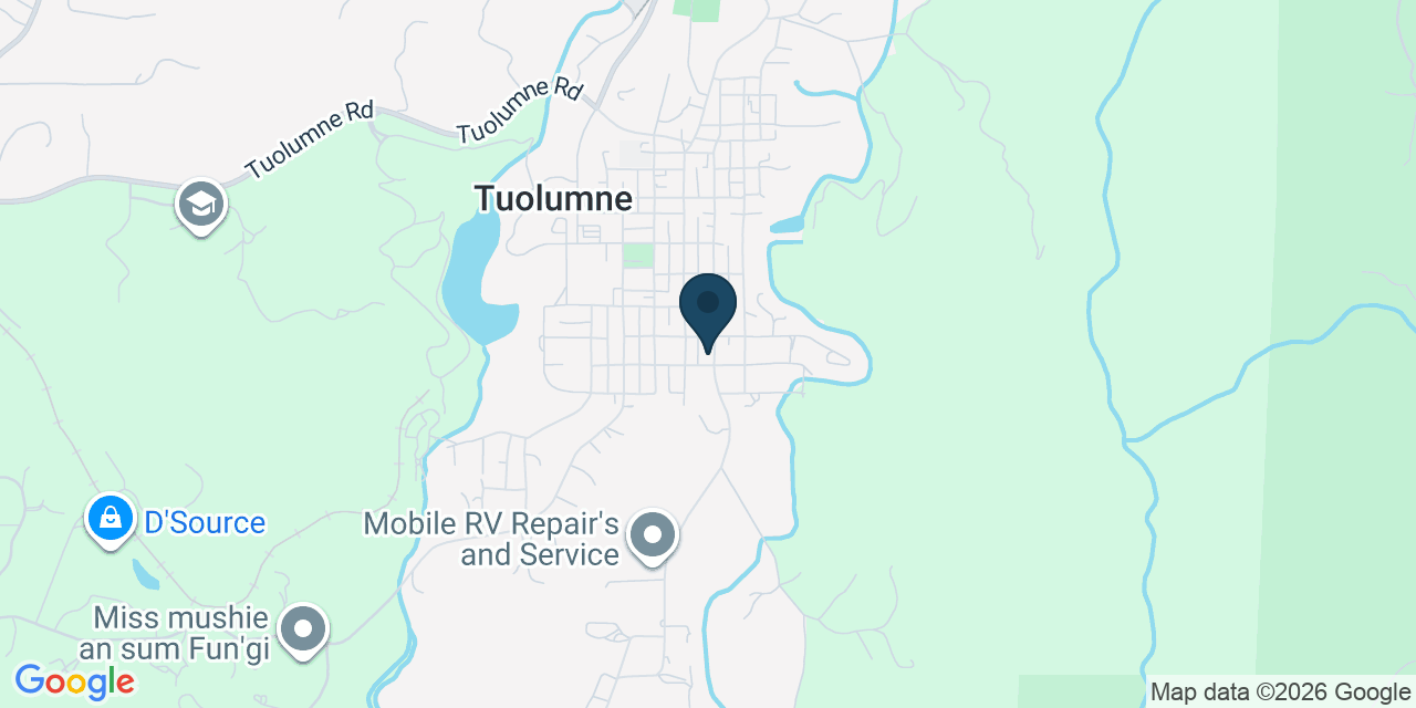 Map showing Tuolumne, Tuolumne County, CA