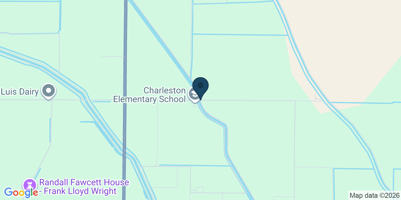 Map showing Merced County, CA