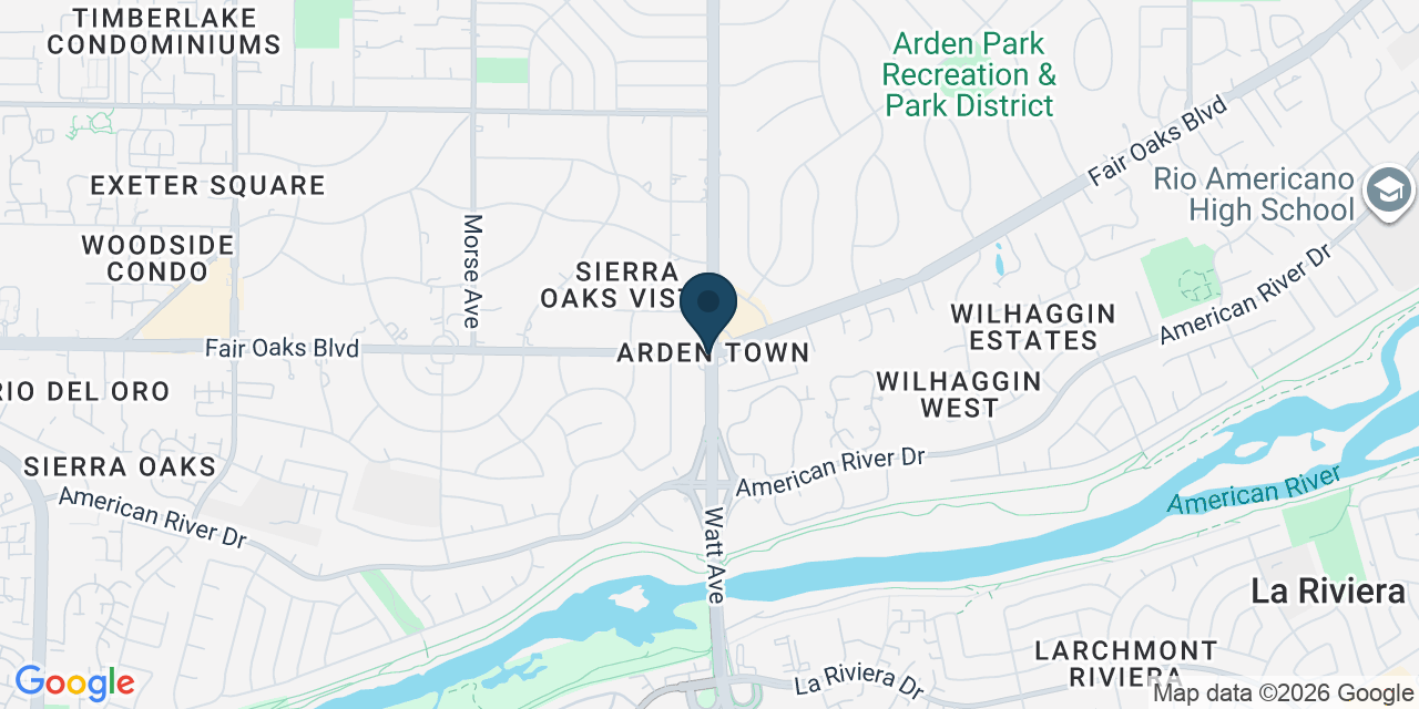 Map showing Arden-Arcade, Sacramento County, CA